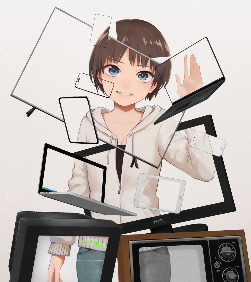 This is a pixiv picture whose title is 境界.