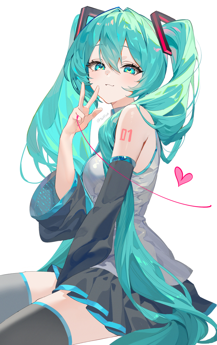 This is a pixiv picture whose title is ミク.
