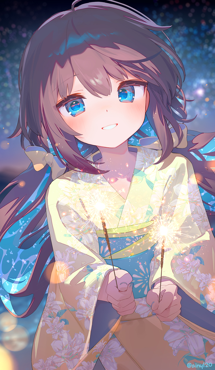 This is a pixiv picture whose title is 夜空.