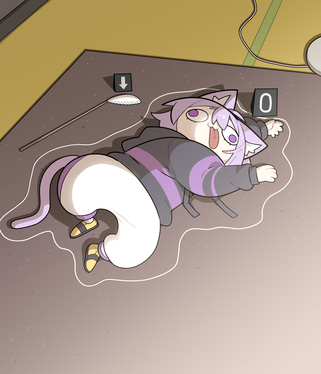 This is a pixiv picture whose title is 사건현장.