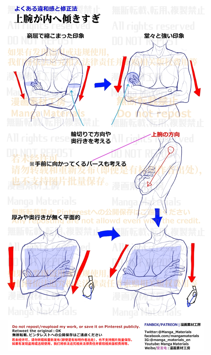 This is a pixiv picture whose title is 個人メモ：腕組みポーズ.