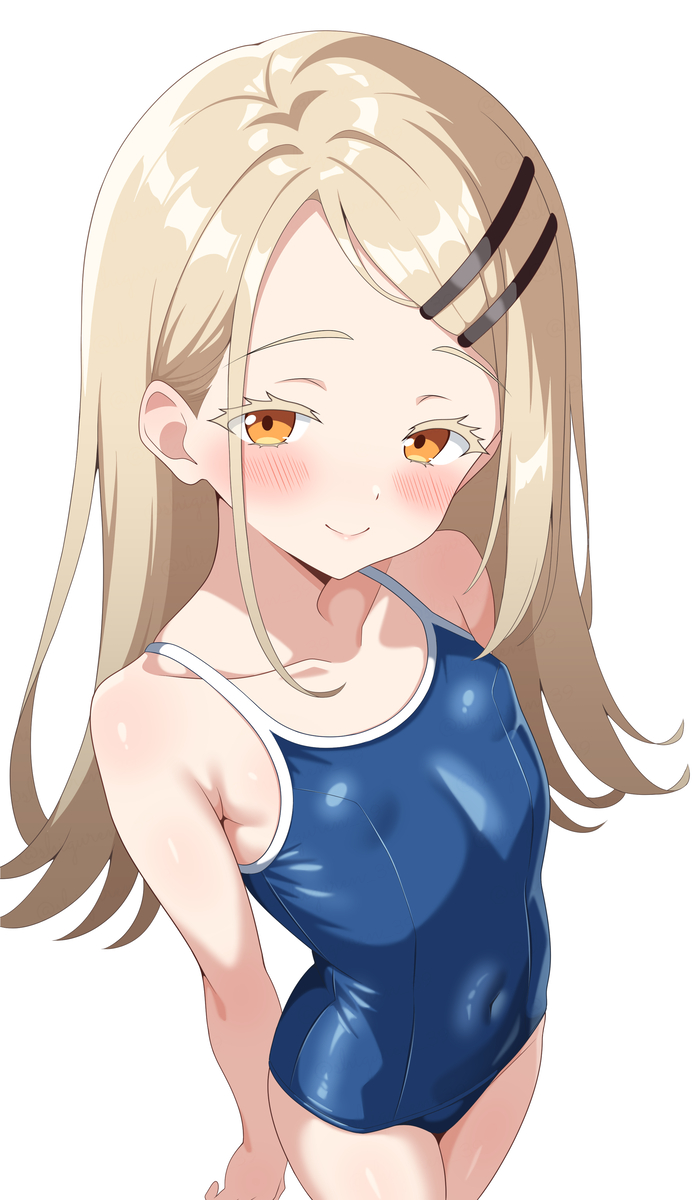 This is a pixiv picture whose title is スク水篠澤広.