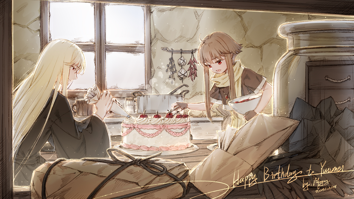 This is a pixiv picture whose title is Happy birthday my dear.