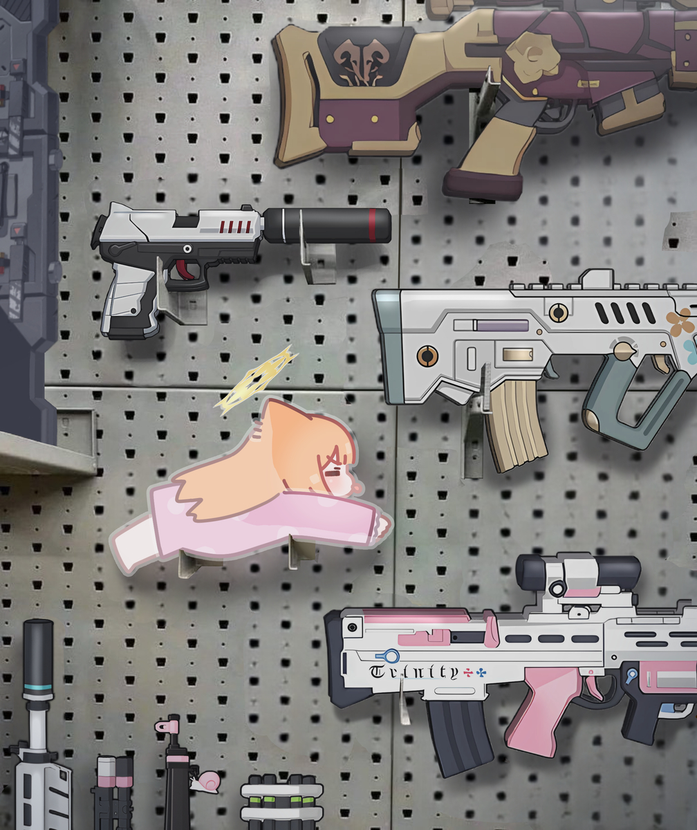 This is a pixiv picture whose title is gun.