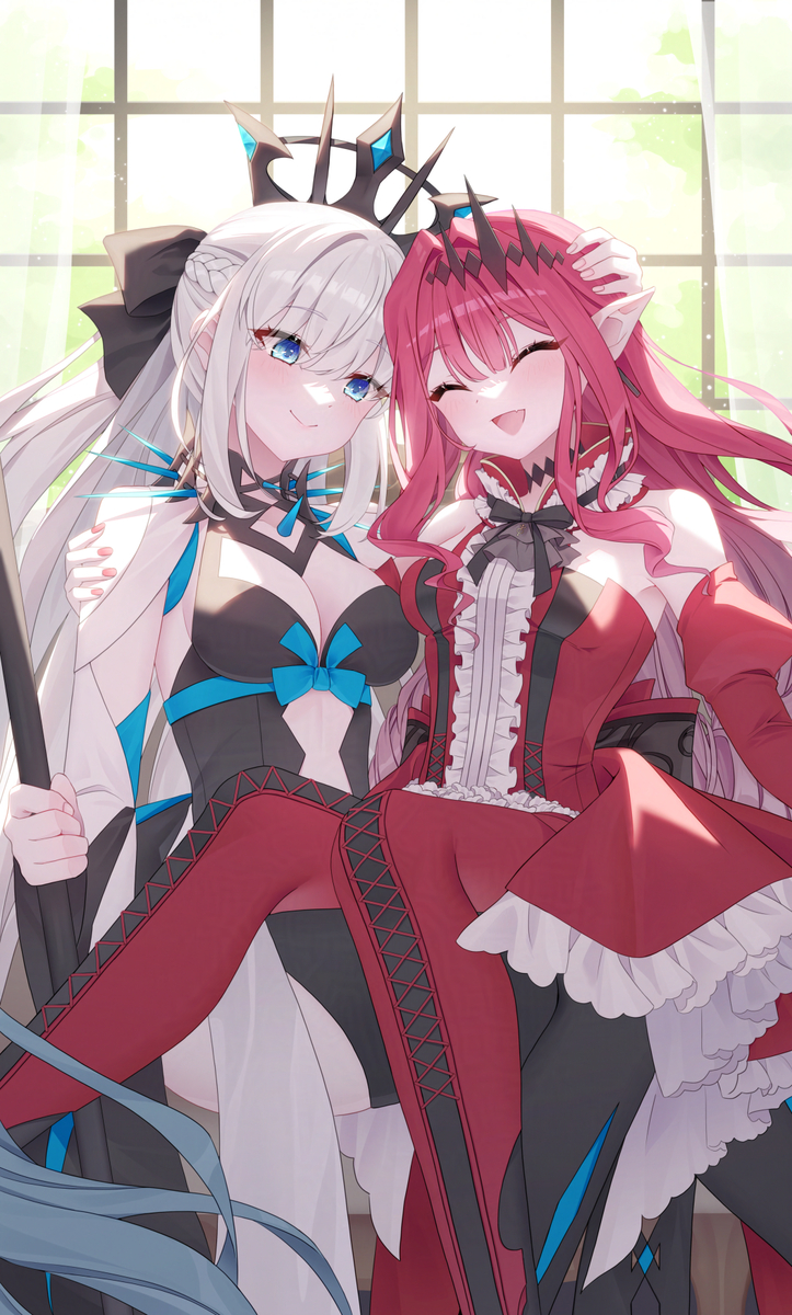 This is a pixiv picture whose title is FGO - モルガン, バーヴァン・シー (リクエスト).
