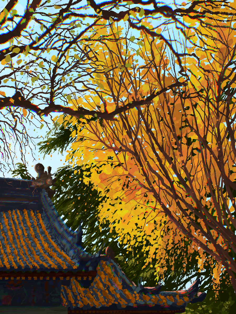 This is a pixiv picture whose title is 秋.