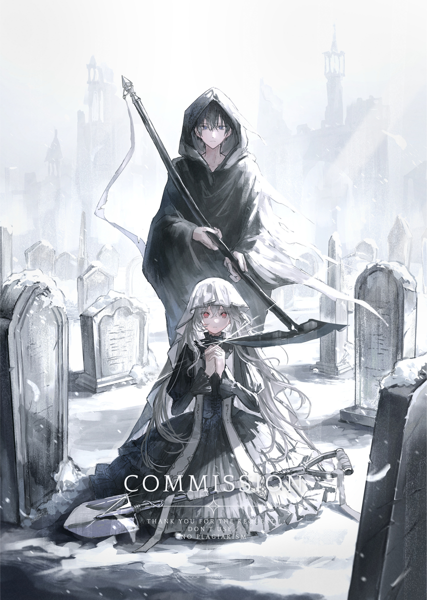 This is a pixiv picture whose title is commission.