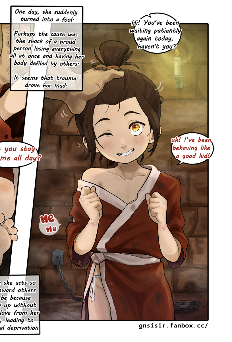 This is a pixiv picture whose title is Avatar- Azula, defeated by coup2.