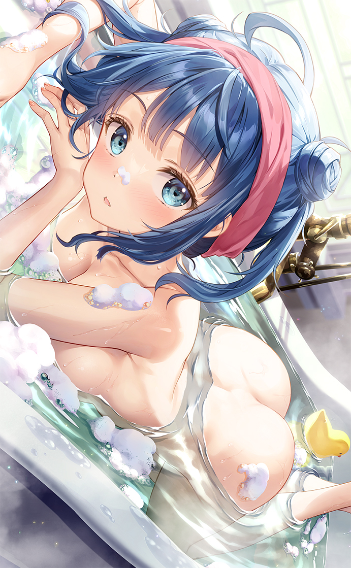 This is a pixiv picture whose title is 猫足バスタブ八奈見さん.