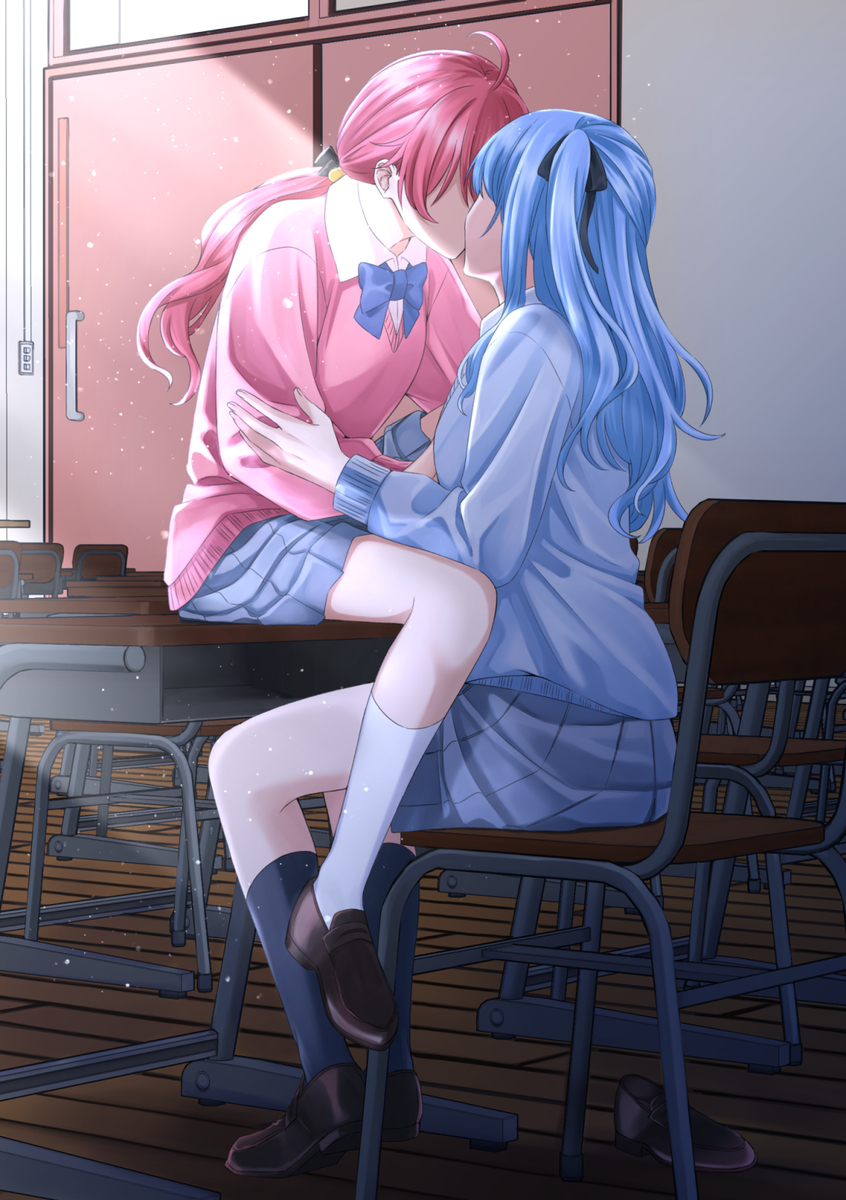 This is a pixiv picture whose title is 🌸☄️学パロ.