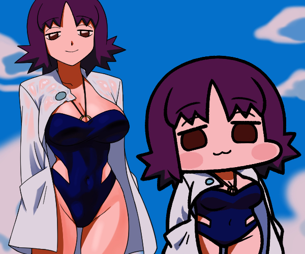 This is a pixiv picture whose title is ウチキド博士.