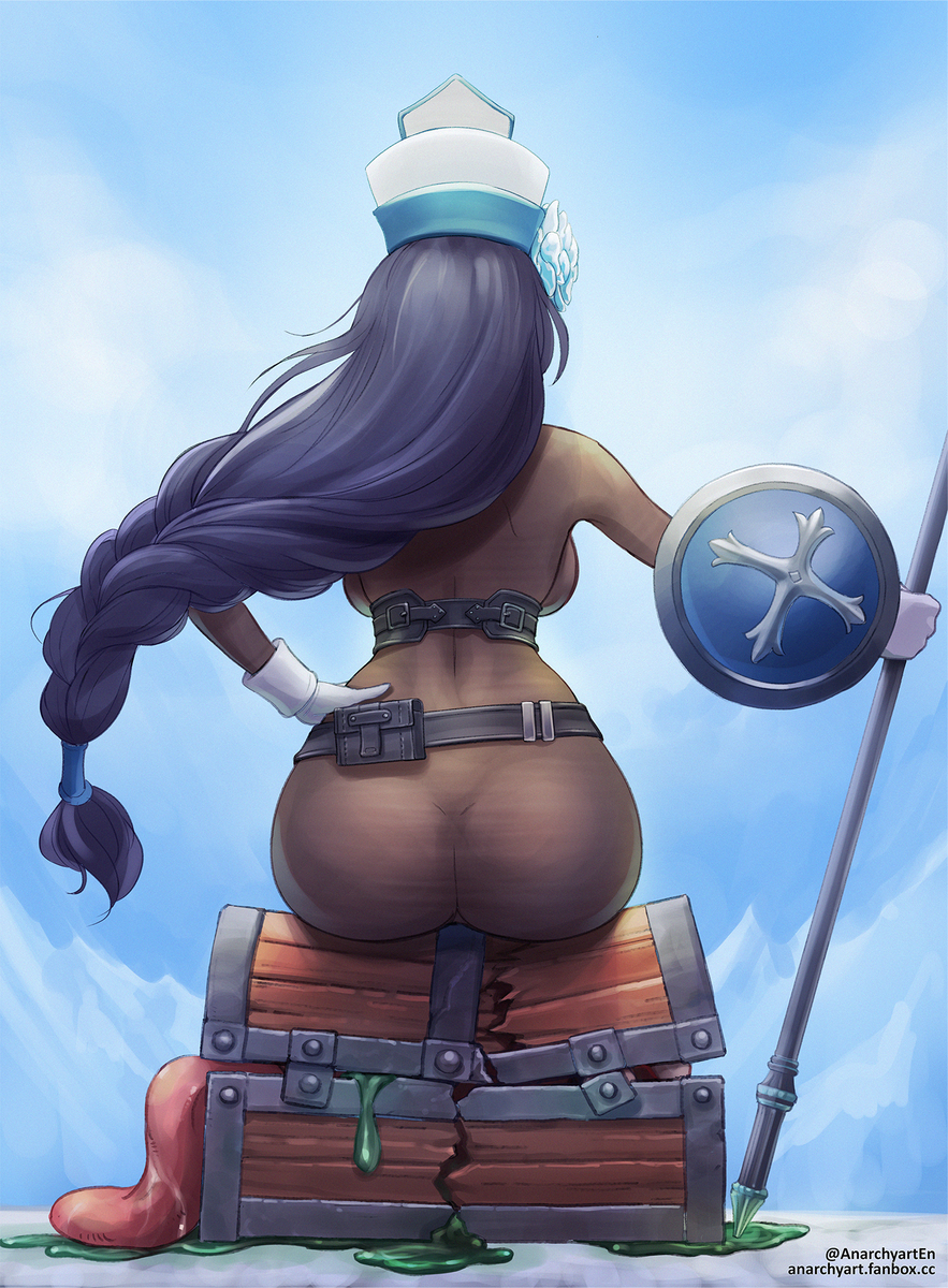 This is a pixiv picture whose title is 勝利の女神：NIKKE メイデン：アイスローズ.