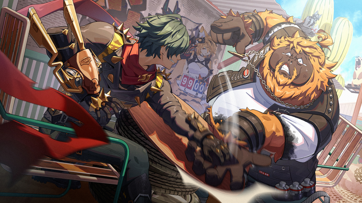 This is a pixiv picture whose title is 红围巾VS红猩猩.