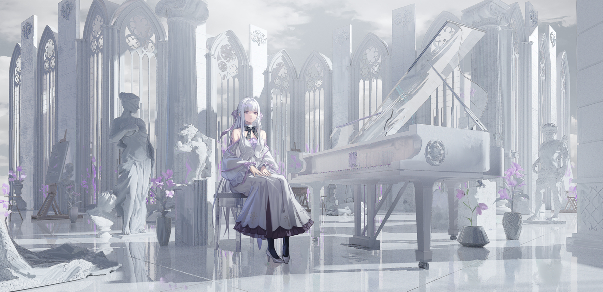 This is a pixiv picture whose title is White Color.