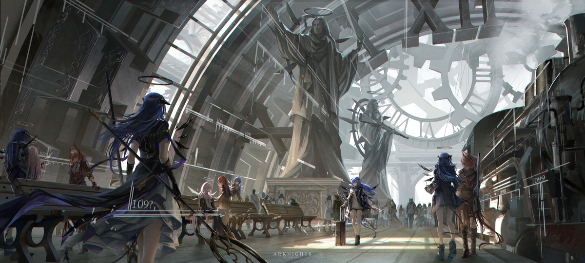This is a pixiv picture whose title is 一位旅者，一位过客.