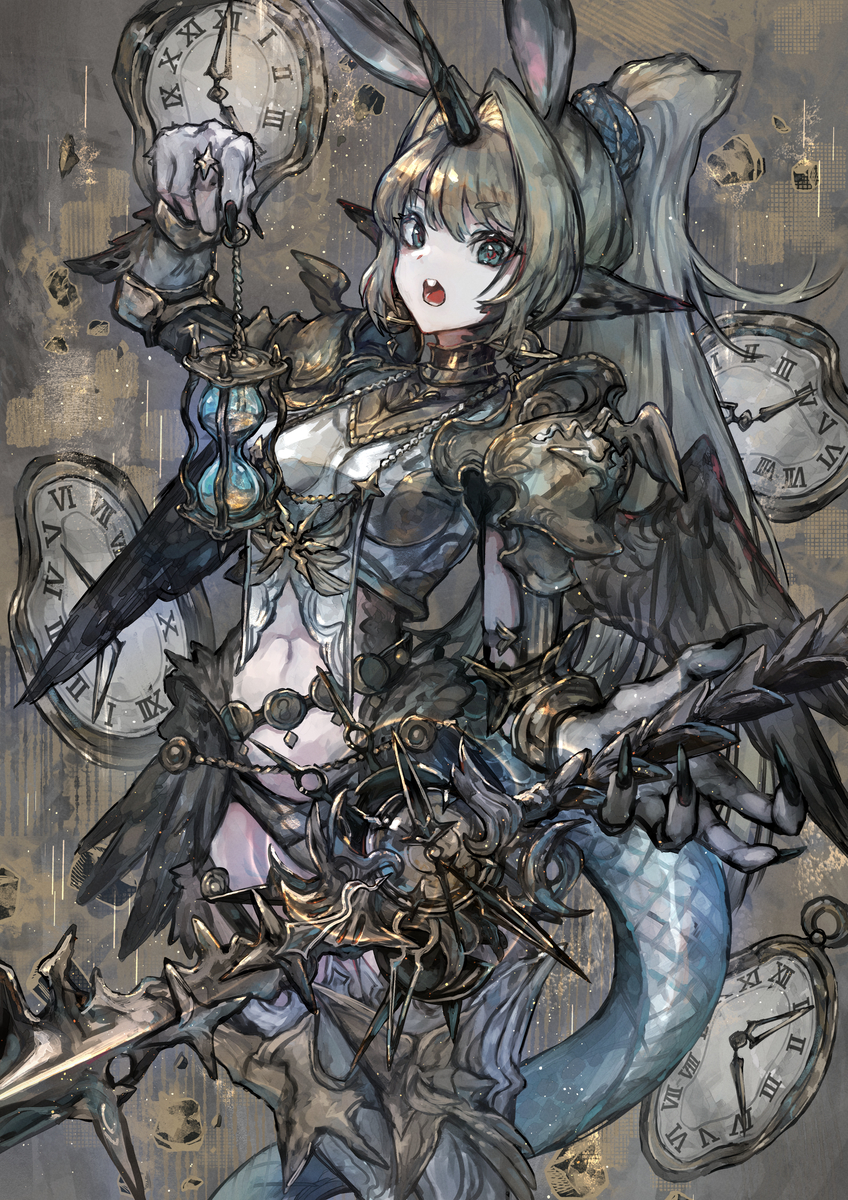 This is a pixiv picture whose title is 時の番人キメラちゃん.