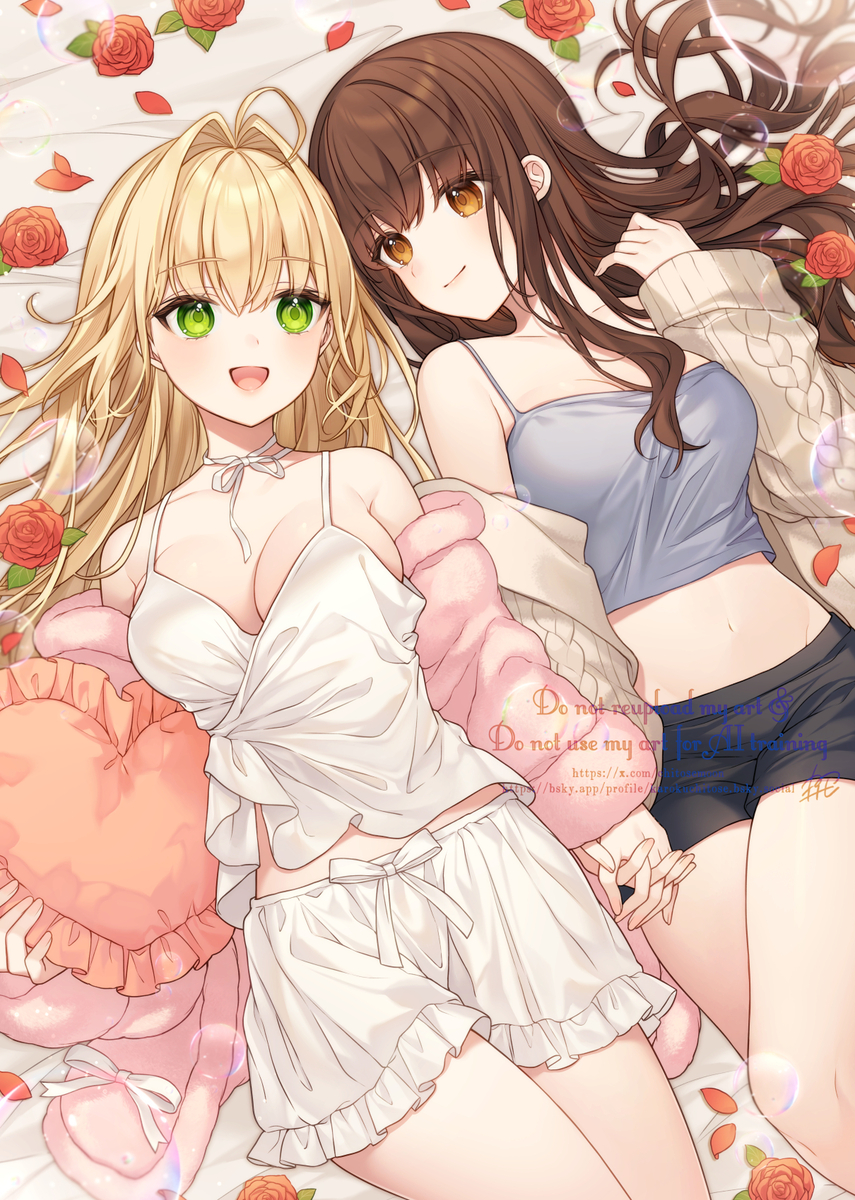 This is a pixiv picture whose title is ザビネロ🌹🫧.