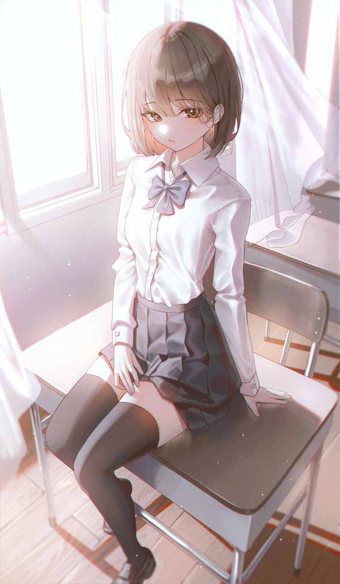 This is a pixiv picture whose title is class room.