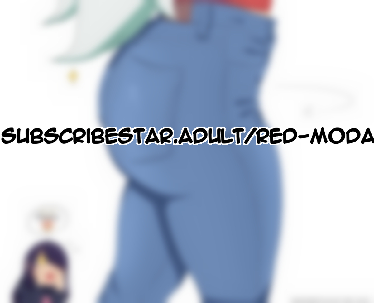 This is a pixiv picture whose title is Mona and RIn, butt showcase Prev.