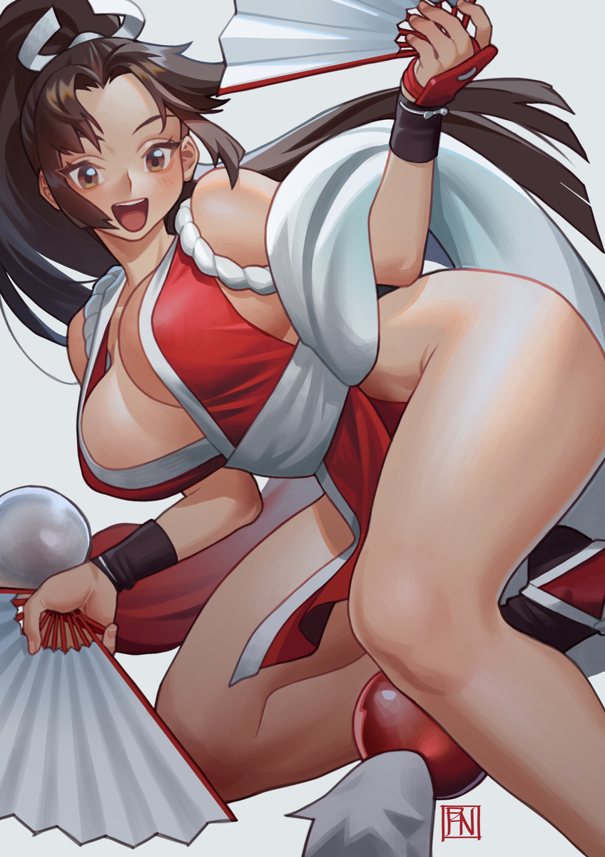 This is a pixiv picture whose title is Mai Shiranui.