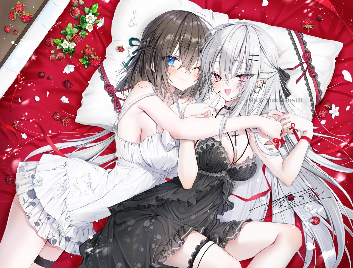 This is a pixiv picture whose title is ぎゅってしてあっためて♥️.