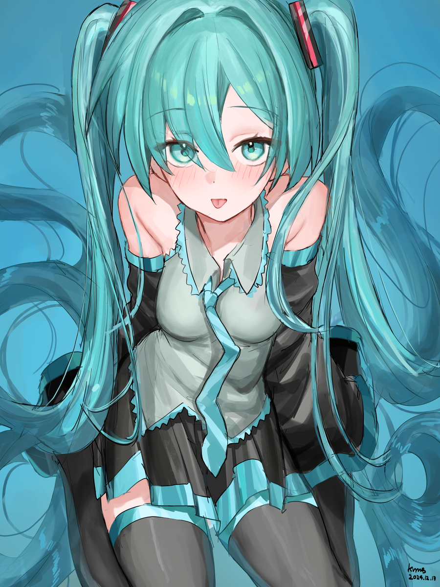 This is a pixiv picture whose title is ミクちゃん.