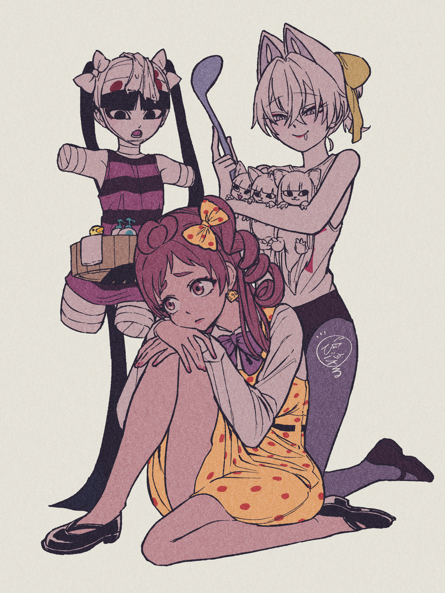 This is a pixiv picture whose title is 少女椿コス.