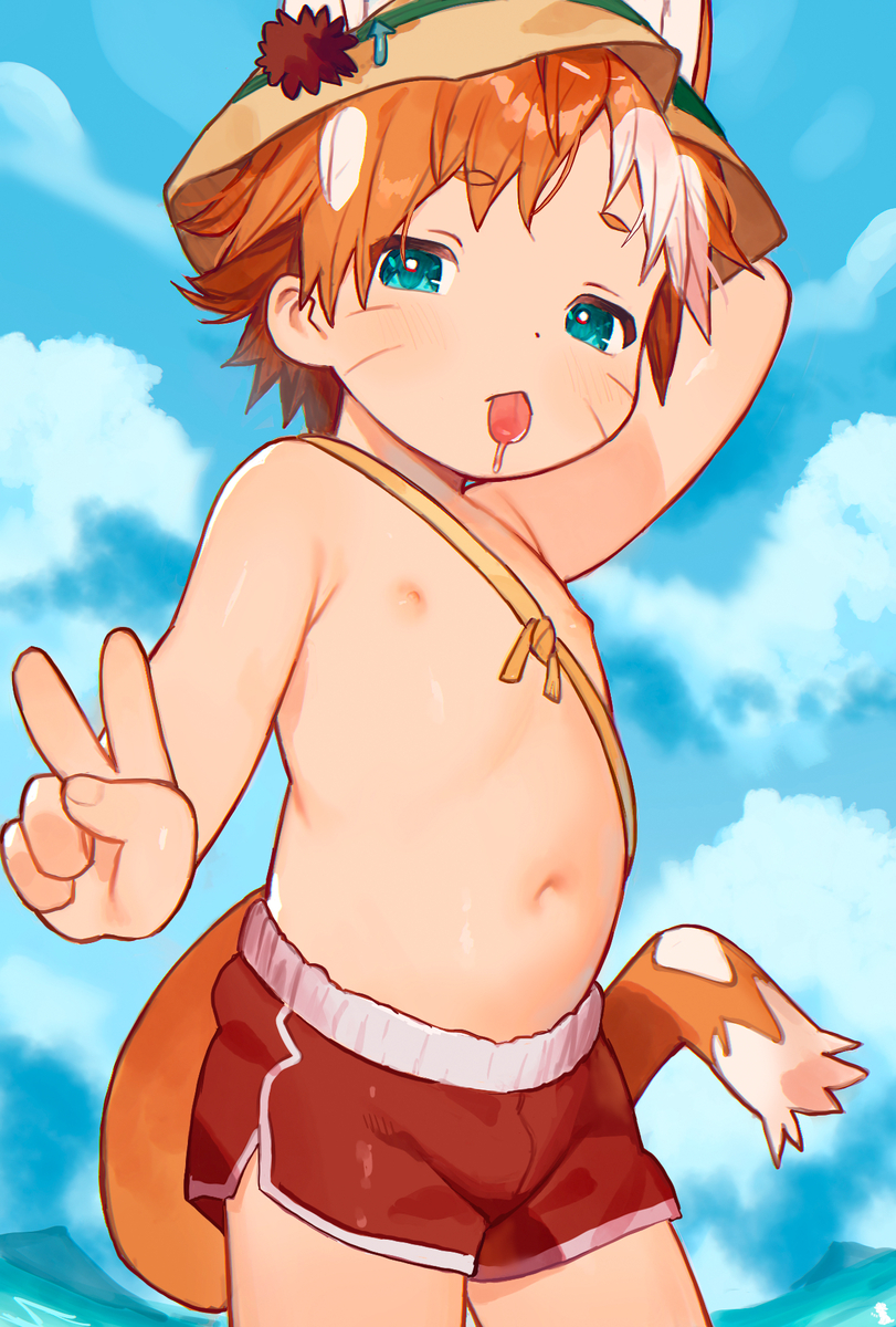 This is a pixiv picture whose title is a day at the beach!.