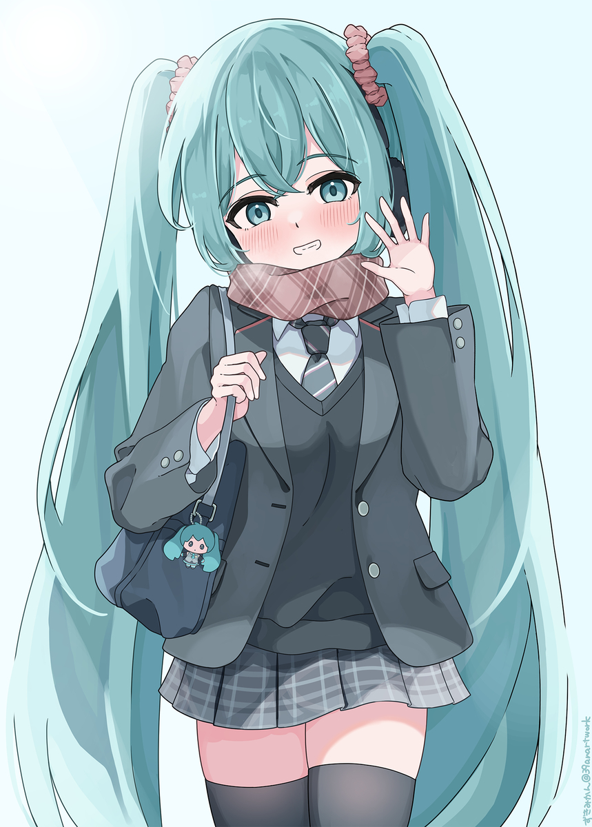 This is a pixiv picture whose title is 冬の朝のおはよう.