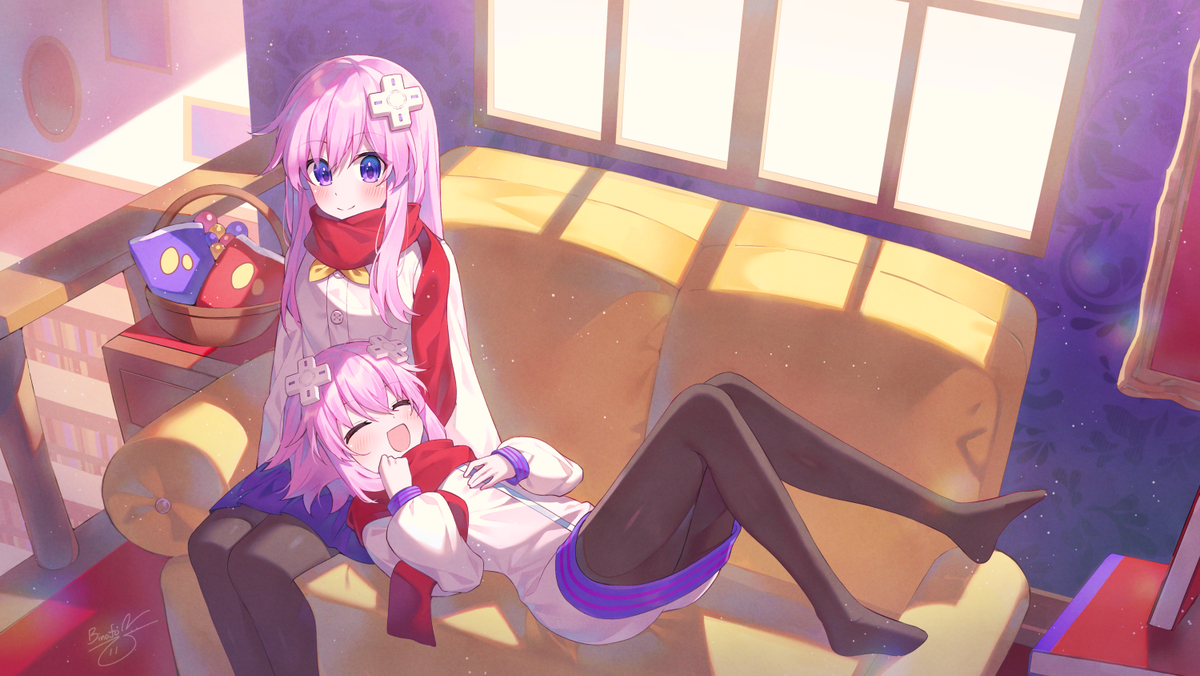 This is a pixiv picture whose title is 🧣Napping.
