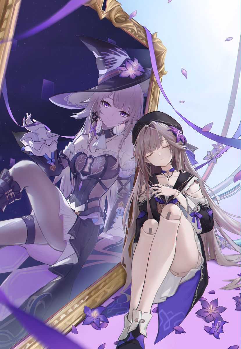 This is a pixiv picture whose title is Herta&The Herta.