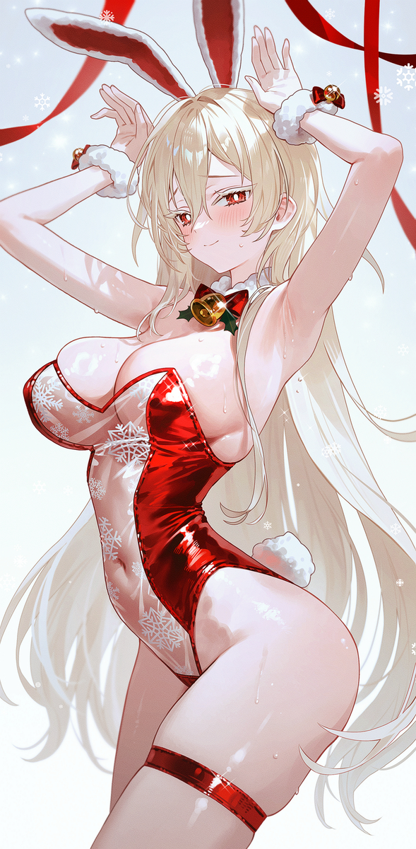 This is a pixiv picture whose title is Christmas Bunny.