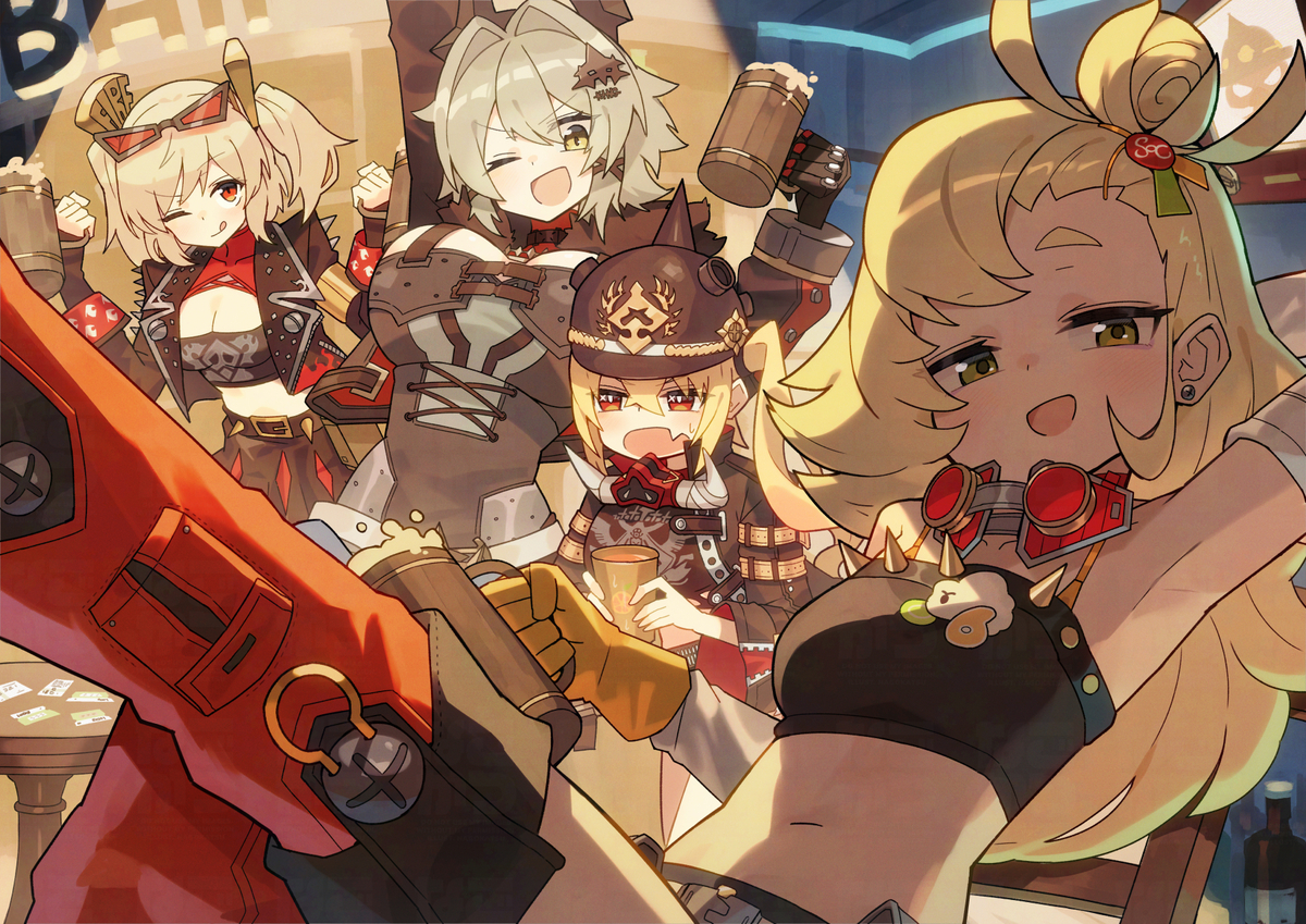 This is a pixiv picture whose title is パイパー達と一杯🥂.