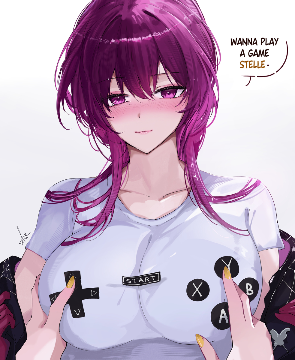 This is a pixiv picture whose title is gaming.