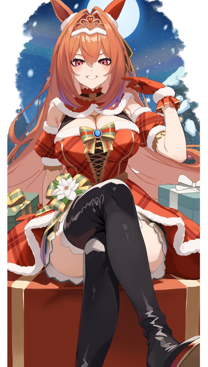 This is a pixiv picture whose title is Xmas Daiwa Scarlet.