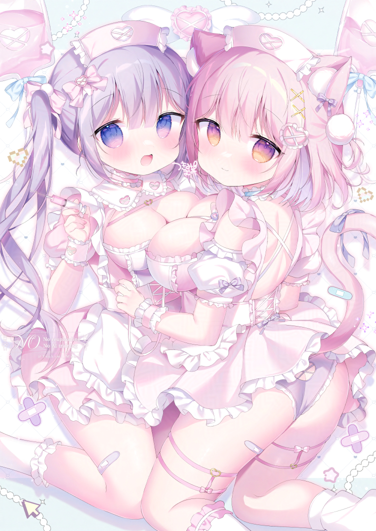 This is a pixiv picture whose title is ナースメイド💉💘.