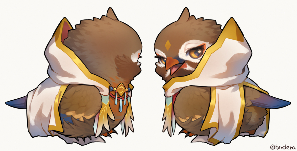 This is a pixiv picture whose title is 【委託】VTuber小金碧碧JinBee_鳥ver..