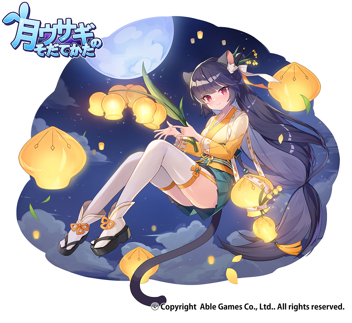This is a pixiv picture whose title is 【お仕事】「달토끼 키우기 : 月ウサギのそだてかた」.