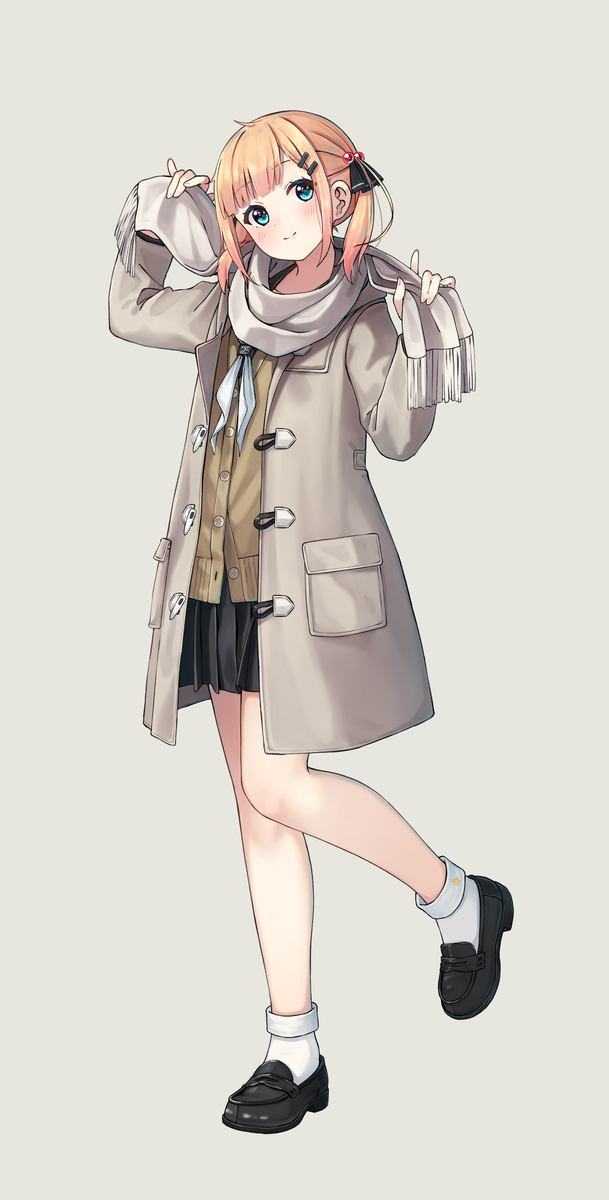 This is a pixiv picture whose title is うちの子冬服.