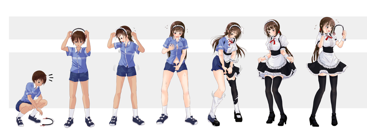 This is a pixiv picture whose title is TSFのシークエンス (その10).