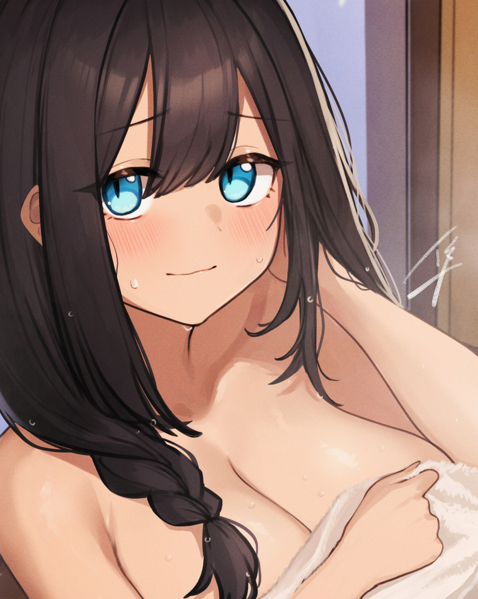 This is a pixiv picture whose title is 温泉.
