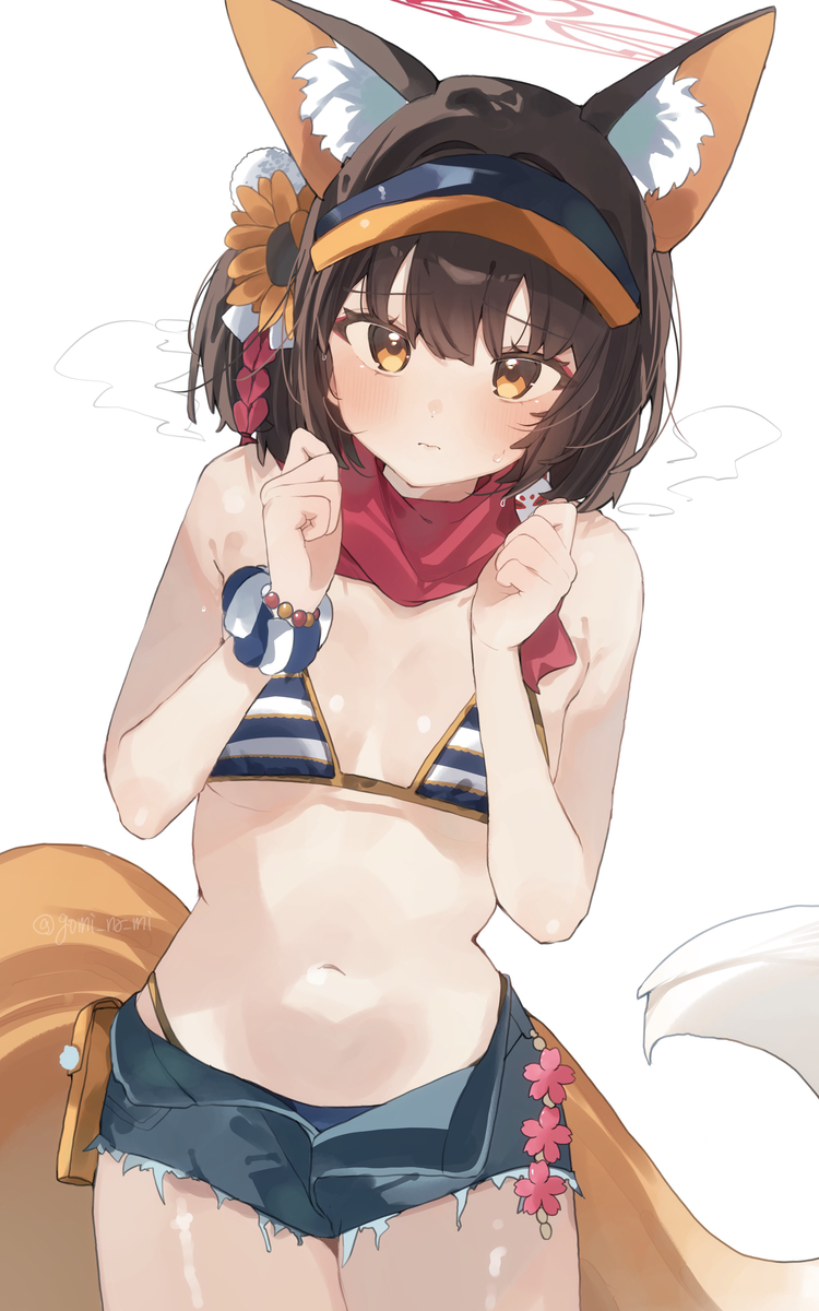 This is a pixiv picture whose title is 水着イズナ.