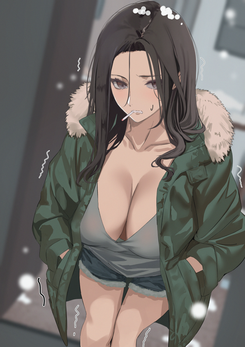 This is a pixiv picture whose title is 【仕事絵】家賃払うから家入れて💦.