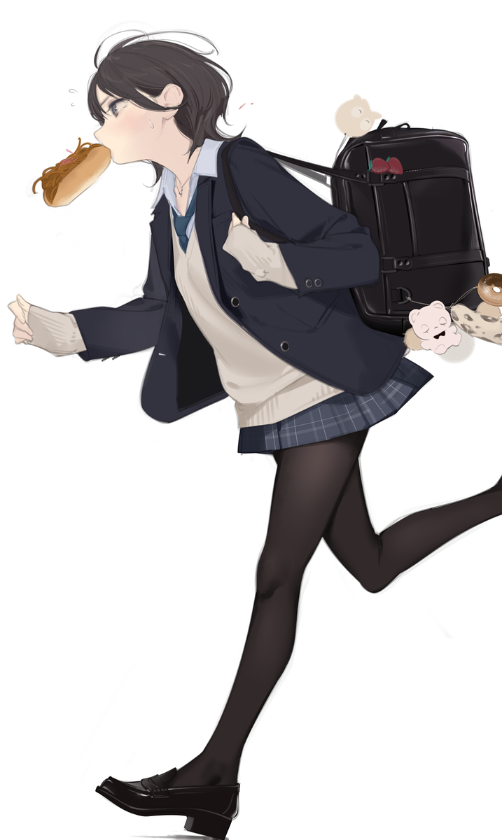 This is a pixiv picture whose title is やきそばパン.
