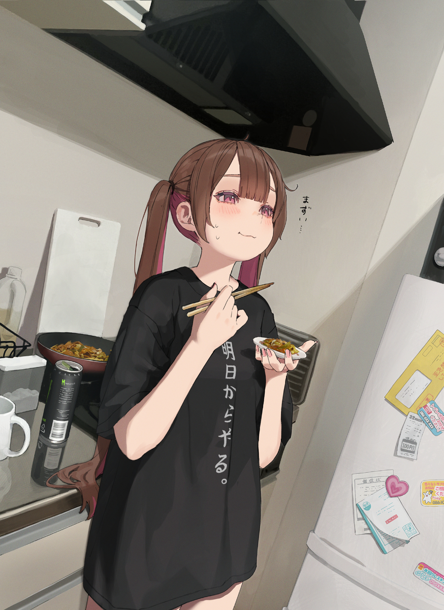 This is a pixiv picture whose title is 一人暮らしむずかしい.