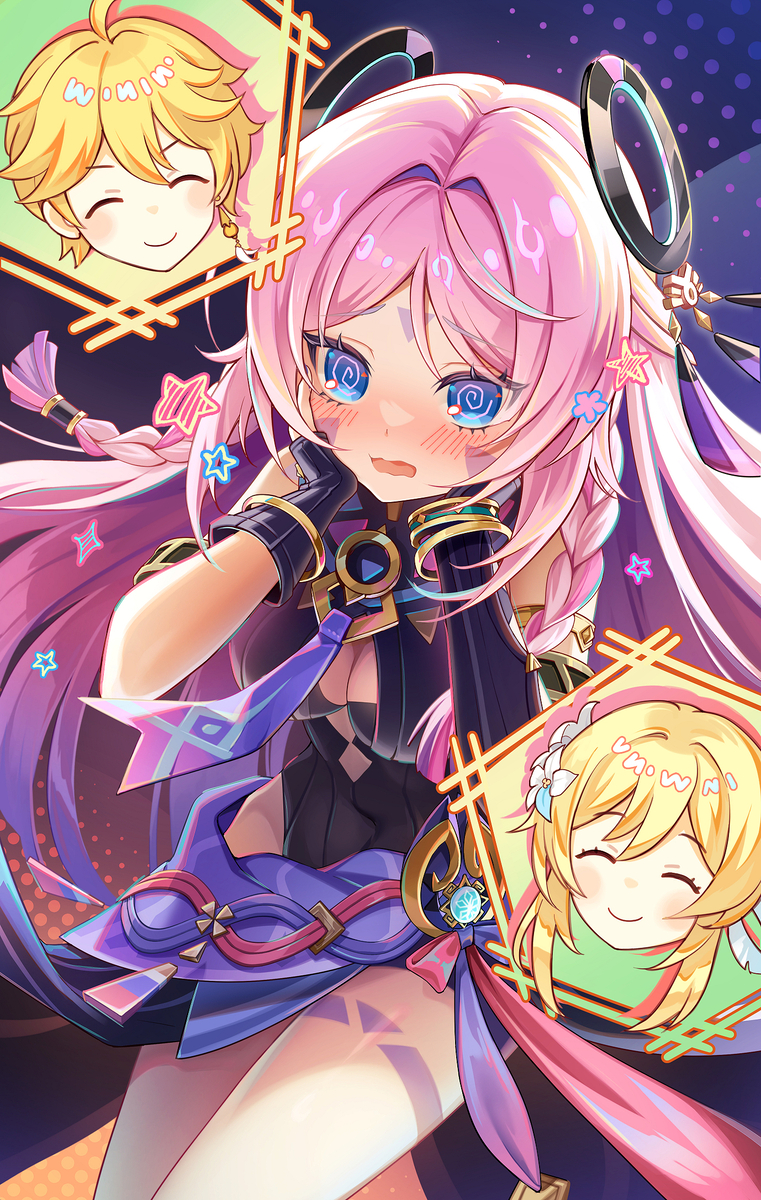 This is a pixiv picture whose title is 🤫.