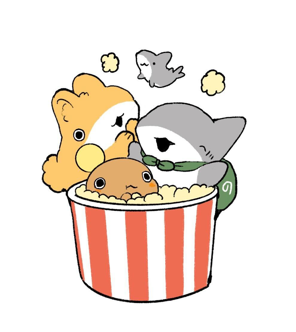 This is a pixiv picture whose title is 映画おでかけ子ザメ　2025夏公開！.