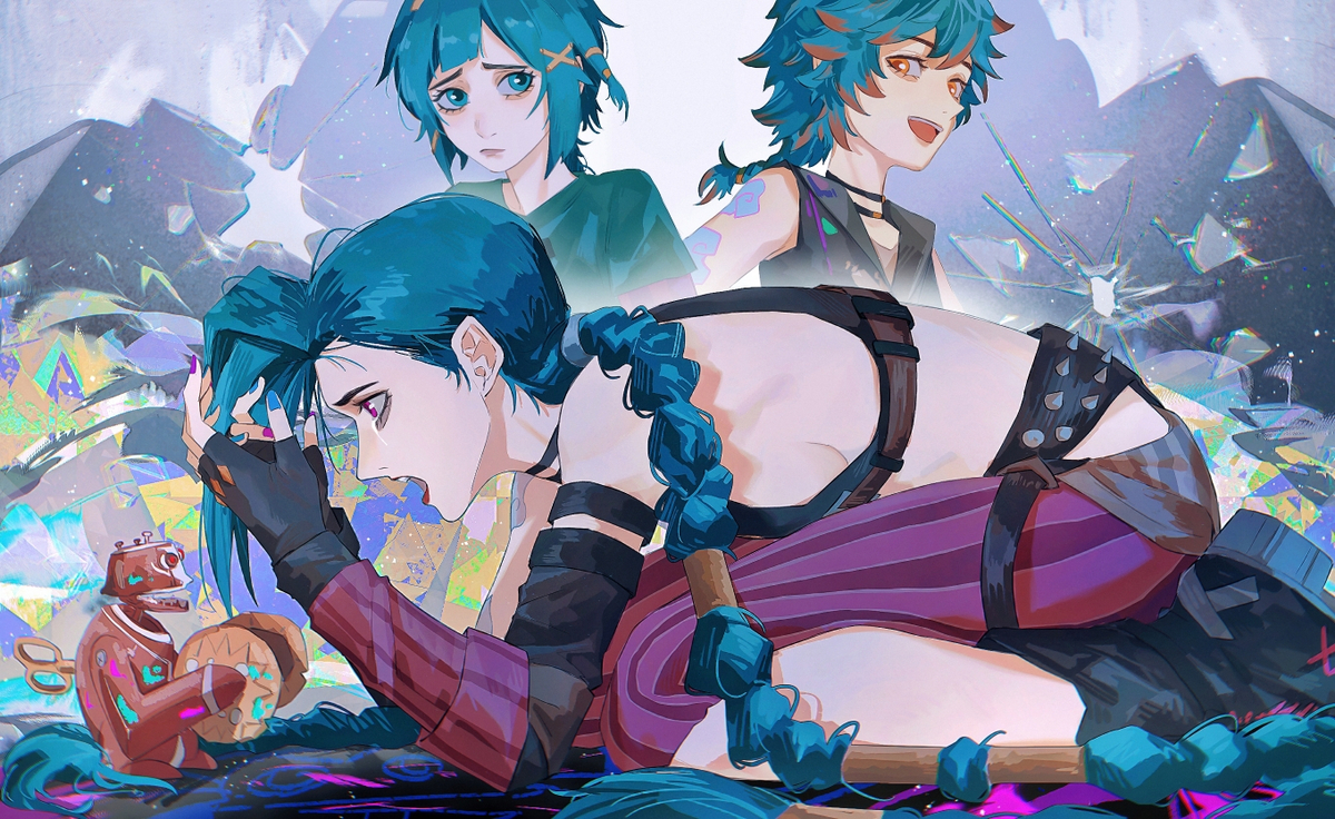 This is a pixiv picture whose title is 💙😢.