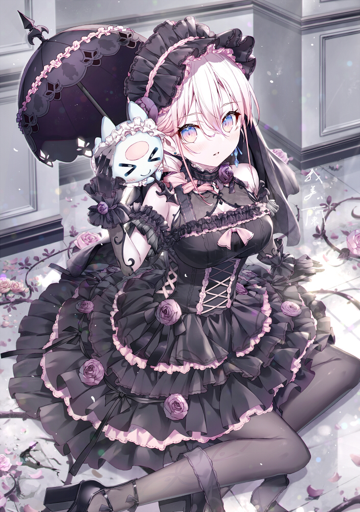 This is a pixiv picture whose title is 龍ヶ浜ゅぇさん（ゴシックロリータ）.