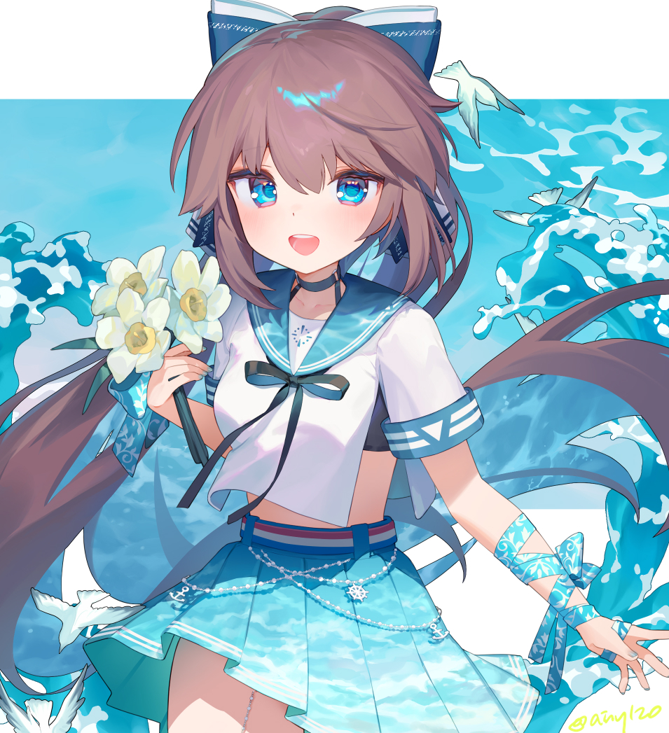 This is a pixiv picture whose title is 💙💙.